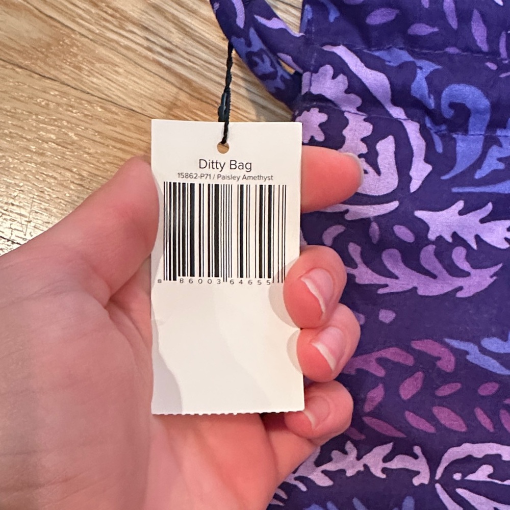 Vera Bradley Purple Paisley Bag and Ditty bag set - Picture 9 of 12